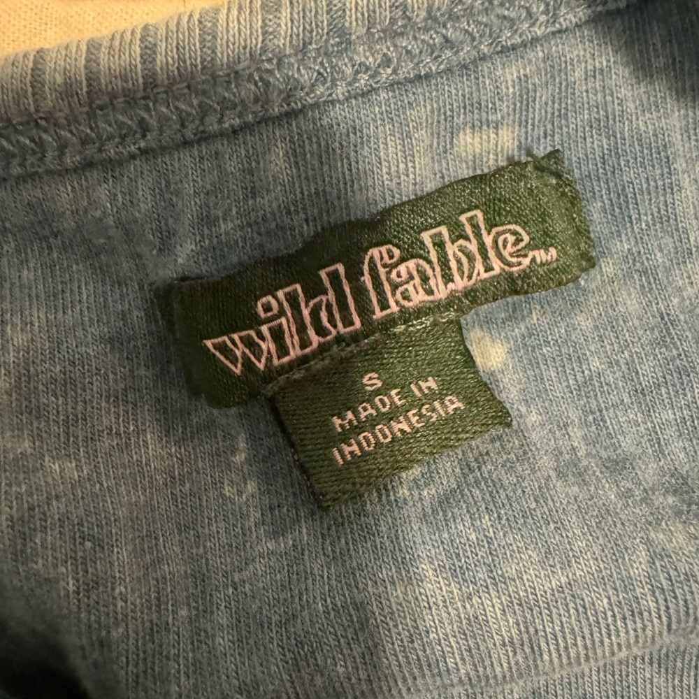 Wild Fable Light Blue Ribbed Top - Picture 3 of 3